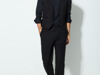 Брюки из структурной ткани, Черный