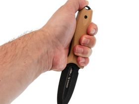 Тактический нож N.C.Custom Grave 2.0, сталь AUS-8, рукоять песочный Elastron