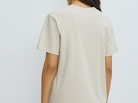 Футболка с принтом, Бежевый