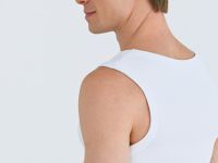 Базовая майка в рубчик, Белый