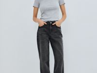 Футболка в рубчик, Серый