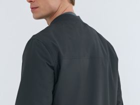 Утеплённый бомбер, Серый