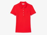 Женское поло Lacoste приталенного кроя из эластичного хлопка
