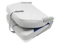 Кресло складное мягкое Classic Low Back Seat (серый/синий)