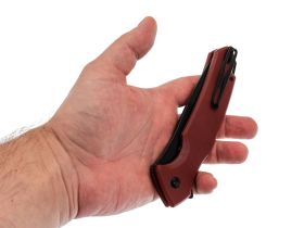 Складной нож Mr.Blade Hellcat, сталь VG-10, рукоять burgundy G10