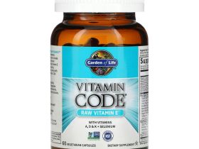 Garden of Life, Vitamin Code®, сырой витамин E, 60 растительных капсул