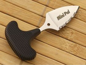 Тычковый нож с фиксированным клинком Cold Steel Mini Pal, сталь AUS-8A, рукоять Kray-Ex, черный