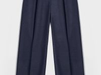 Брюки со стрелками широкого силуэта