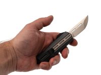 Автоматический нож Maxace Uranus T/E Satin сталь 10Cr15CoMoV, рукоять Gray Aluminum