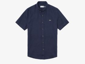 Мужская льнаная рубашка Lacoste
