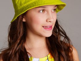 Панама текстильная для девочек