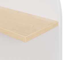 Полка Арчи 1-45x67 Белый/Береза