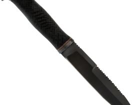 Тактический нож Пограничник, сталь 65Г, резина