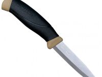 Нож с фиксированным лезвием Morakniv Companion Desert, сталь Sandvik 12С27, рукоять резина/пластик