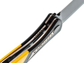 Складной нож Reptilian Корюшка-01 Black, сталь VG-10, рукоять Yellow G10