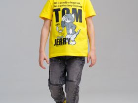 Брюки текстильные джинсовые для мальчиков