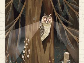 Открытка Дворникова А. "Ушастая сова"