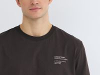 Футболка с принтом, Коричневый