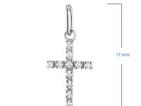 Подвеска из белого золота с бриллиантами э4701пд02180100