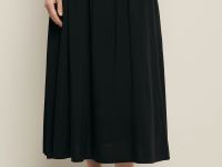 Юбка миди А-силуэта на резинке