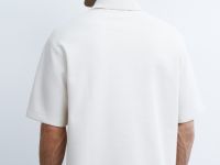 Поло свободного силуэта, Белый