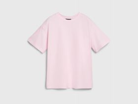 Пижамная футболка оверсайз, Розовый