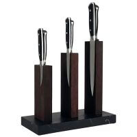 Подставка для ножей магнитная Woodinhome KS050SWEN-ST, венге/мрамор