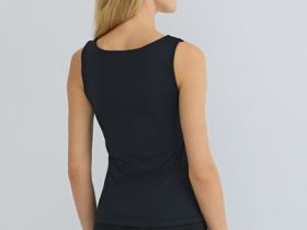 Топ с широкими бретелями, Черный