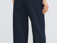 Широкие джинсы с ремнём, Синий