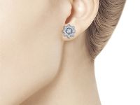 Пусеты из белого золота э4712пс07163700