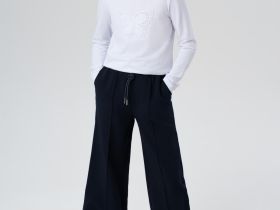 Брюки текстильные для девочек