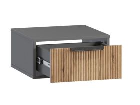 Тумба прикроватная подвесная Леванте 45x22 Графитовый
