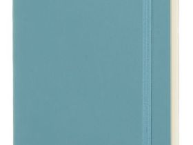 Записная книжка нелинованная Moleskine "Classic Sof" Large, 130х210 мм 192 стр, обложка голубая