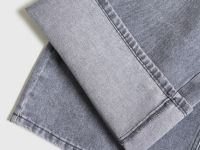 Джинсы Loose Wide с эффектом стирки для девочек, Серый