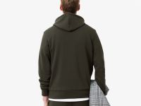 Мужское худи Lacoste классического кроя с флисом