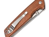Складной нож Magnum Slim Brother Wood - Boker 01MB723, сталь 440A Satin, рукоять дерево, коричневый