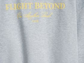 Свитшот с вышивкой, Серый