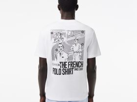 Мужская футболка Lacoste из плотного хлопка