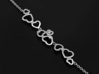 Браслет из серебра с бриллиантами э0601бр07153200