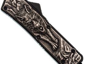 Фронтальный нож Аспид MA261, сталь 5Cr15MoV, рукоять алюминий/цинк