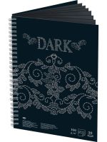 Блокнот для эскизов и зарисовок Лилия Холдинг "Dark" 30 л на спирали