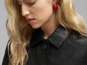 Объемные серьги-кольца