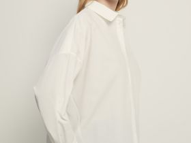 Рубашка из хлопка свободного силуэта