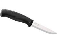 Нож с фиксированным лезвием Morakniv Companion Black, сталь Sandvik 12C27, рукоять пластик/резина