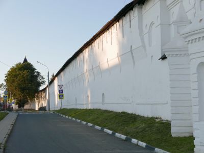 Прясло стены между Богоявленской башней и Богородицкой башней