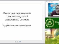 Вебинар "Воспитание финансовой грамотности у детей дошкольного возраста: проблемы и перспективы"