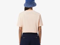 Женская футболка Lacoste свободного кроя из мягкого хлопка