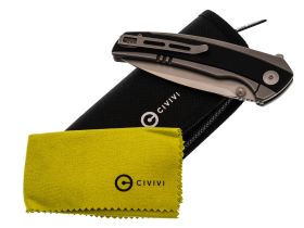 Складной нож CIVIVI Teraxe, сталь Nitro-V, рукоять G10, черный/серый