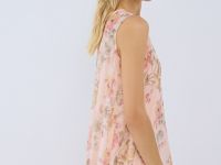 Платье А-силуэта с принтом, Оранжевый