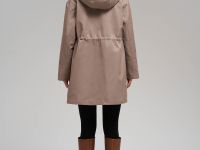 Короткий плащ из твила